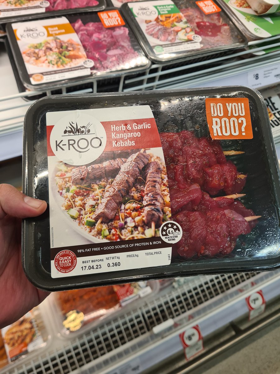 Playerone_start's tweet photo. @mibr_0 @TheOnlyNessie You can pick what you like from this glorious selection.
#KangarooMeat
#Yum
#Food https://t.co/UCjRQY2YZu