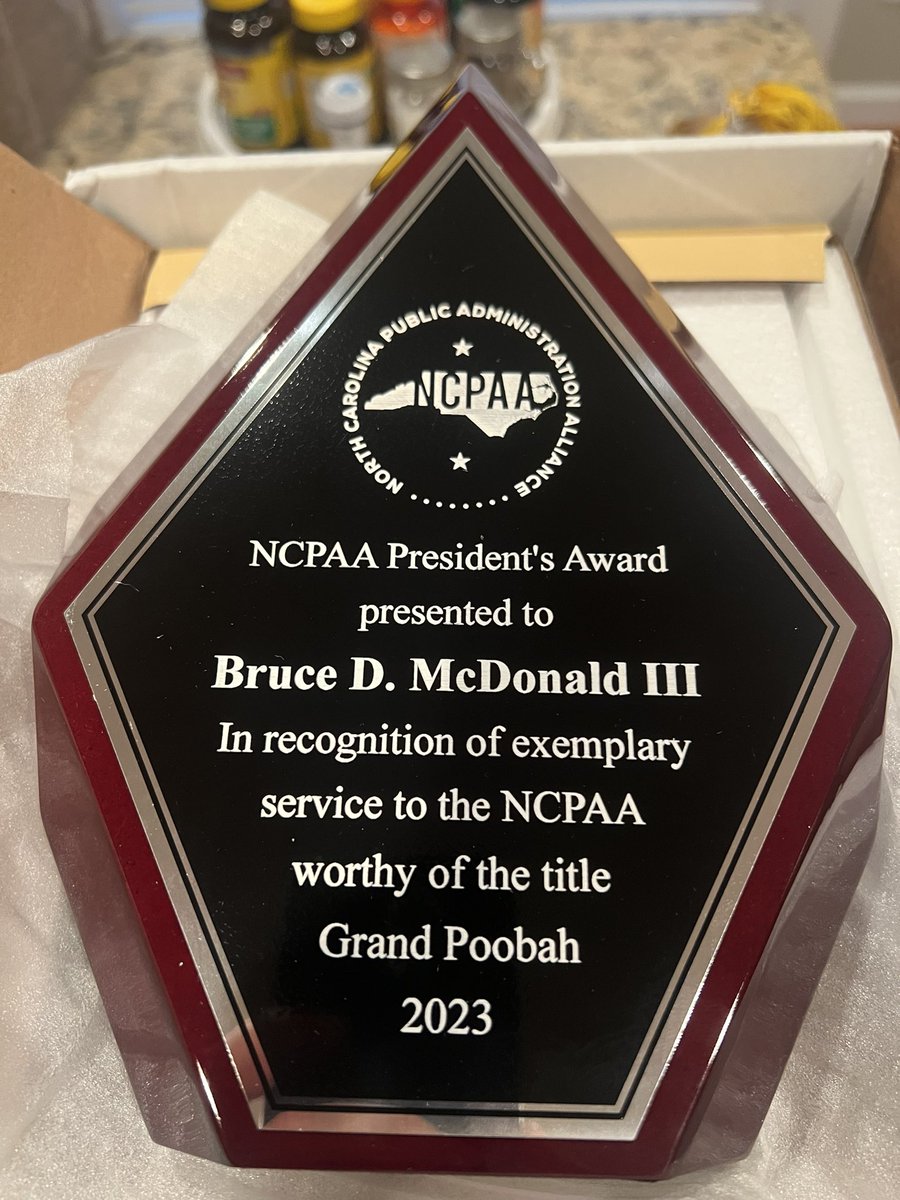 Today I was given the presidents award from the <a href="/NCPAAlliance/">NCPAA</a>. Hands down the best award out there.