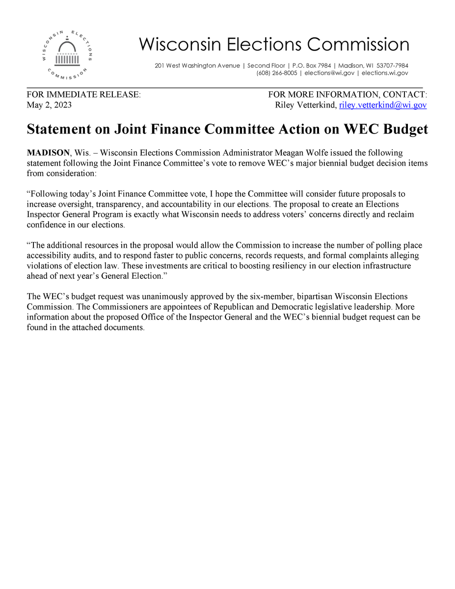 Wisconsin Elections tweet media