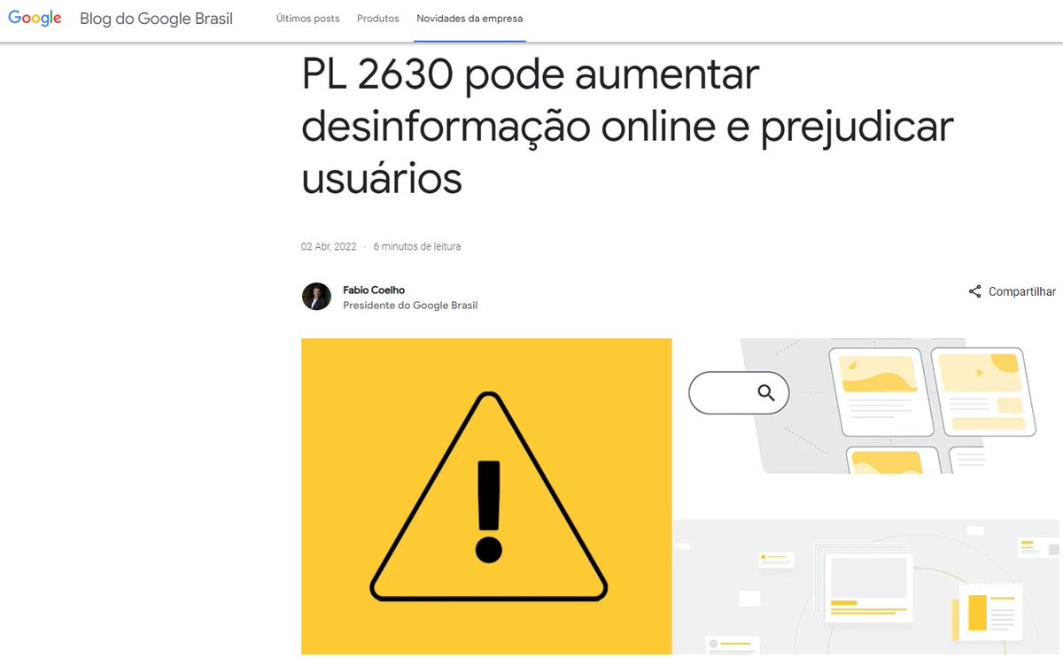 #GoogleApoiaFakeNews #PL2630SIM