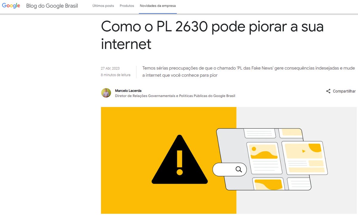 #GoogleApoiaFakeNews #PL2630SIM