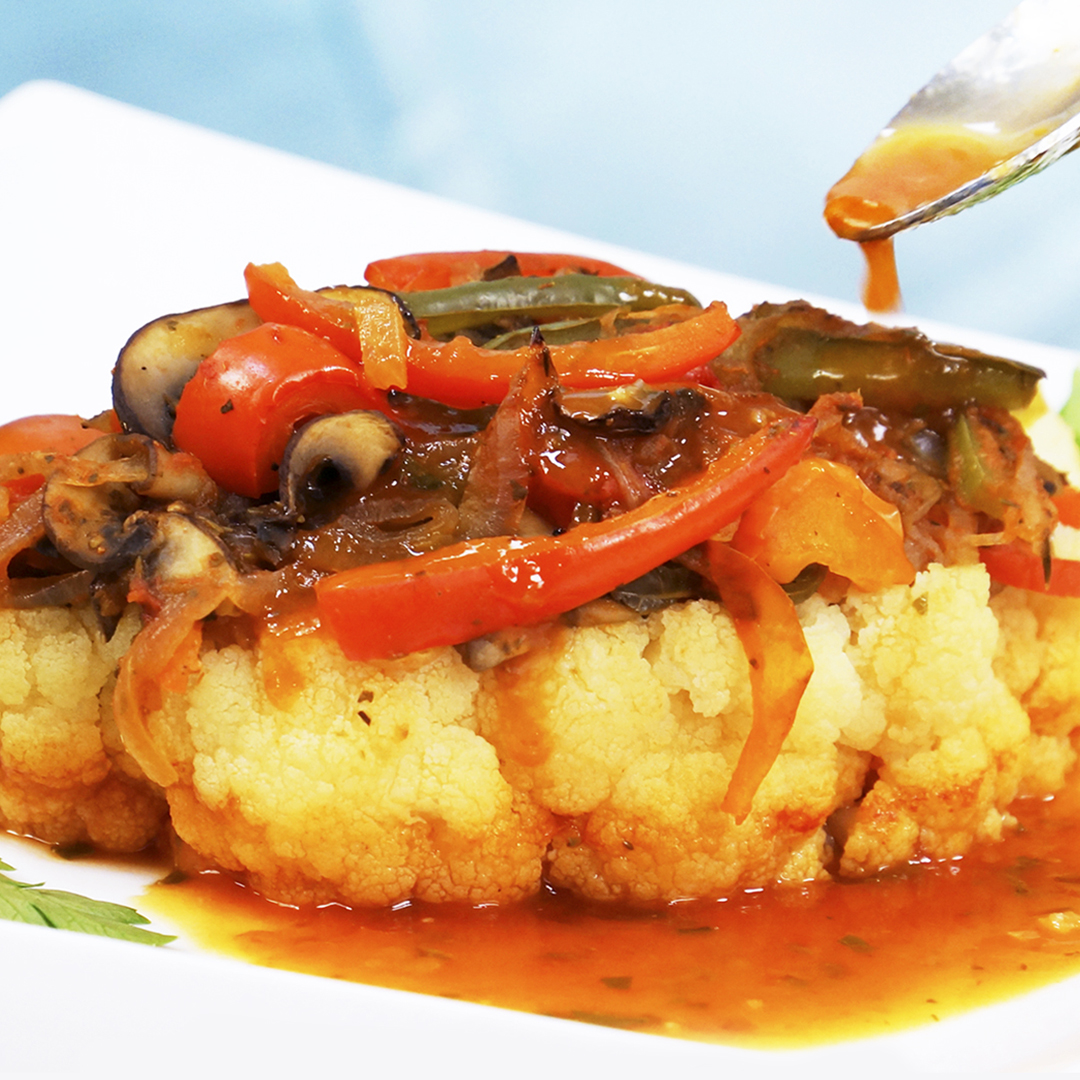 This hearty #vegan Cauliflower "Steak" #recipe is ideal to serve for a weeknight meal. 

If you're in the Miami area, #tunein to <a href="/WLRN/">WLRN Public Media</a> on Wednesday at 12:30pm for my fantastic Cauliflower Recipes! #WLRN

#veganfood #plantbased #easycookingathome  #recipes #watch #PBS #glutenfree