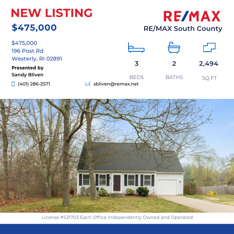 sandybliven's tweet photo. Beautiful home at 196 Post Rd, Westerly, RI 02891 for sale. Call me to learn more  (401) 286-2571 .

Click here for details:
https://t.co/2mbgXvix16 https://t.co/VNfi89dgeL