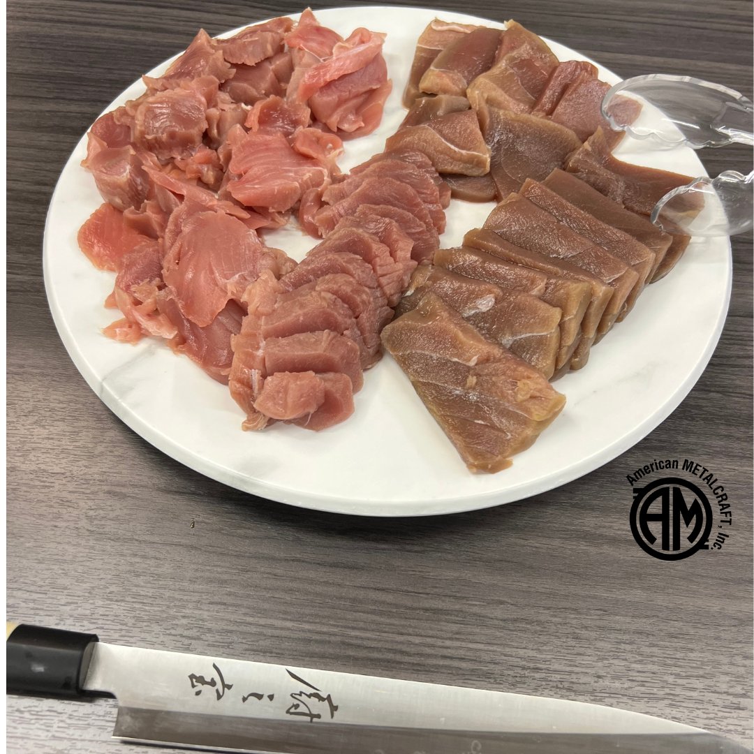 #WorldTunaDay celebrated with sashimi plated on an <a href="/AmerMetalcraft/">AmerMetalcraft</a> platter!
