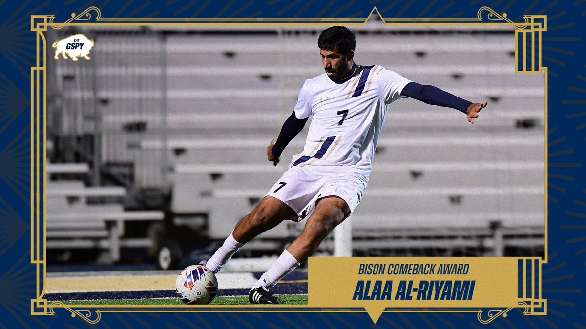 GallaudetBison's tweet photo. 2023 GSPYS: BISON COMEBACK AWARD
Alaa Al-Riyami (Men's Soccer)
Rajena Guettler (Women's Basketball)
#GUBison | #GSPYs https://t.co/3xICrPY83C