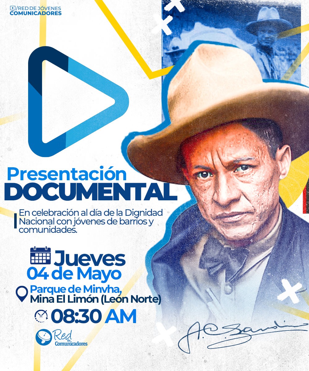 Te invitamos a nuestro conversatorio, en conmemoración al día de la Dignidad Nacional ✊.

El día Miércoles 03 de Mayo.
Auditorio Hugo Chávez, INATEC. 
2:30 P.M. 

#MayoVivaSandino #Nicaragua