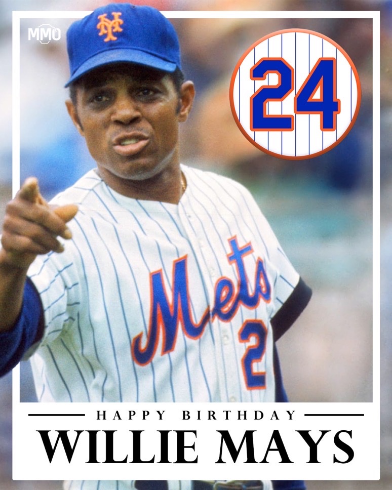 Happy 92nd Birthday to the Say Hey Kid, Willie Mays! 