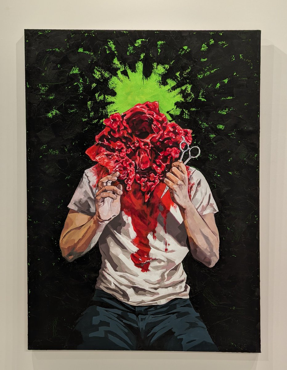 MasterSneef117's tweet photo. wannabe martyrs and poser saints - oil on canvas, 41 x 56 https://t.co/VeaKC2yRM5