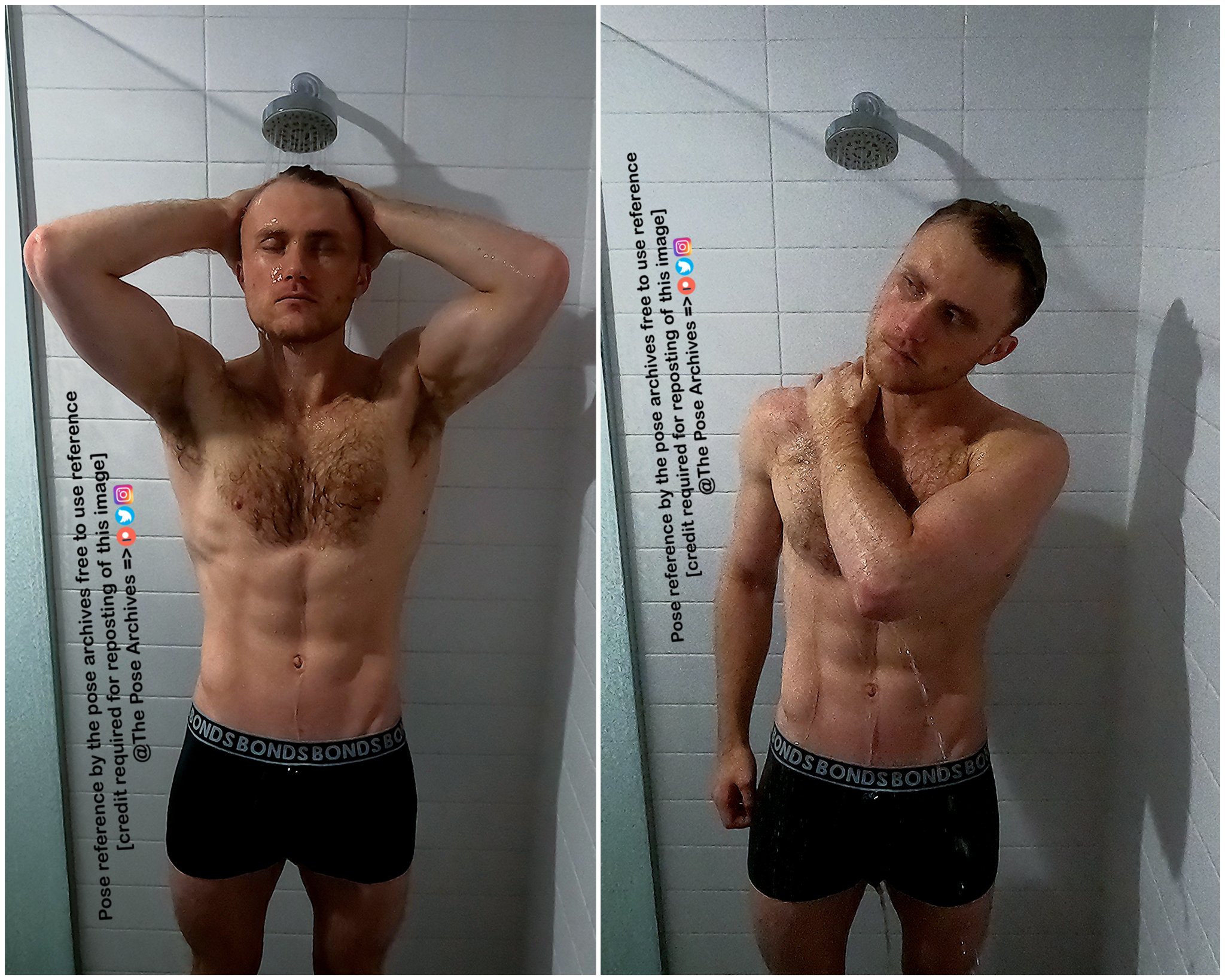 The Pose Archives🍑 on Twitter "New poses! ️ 🅿️ atreon request, shower poses, we fully committed