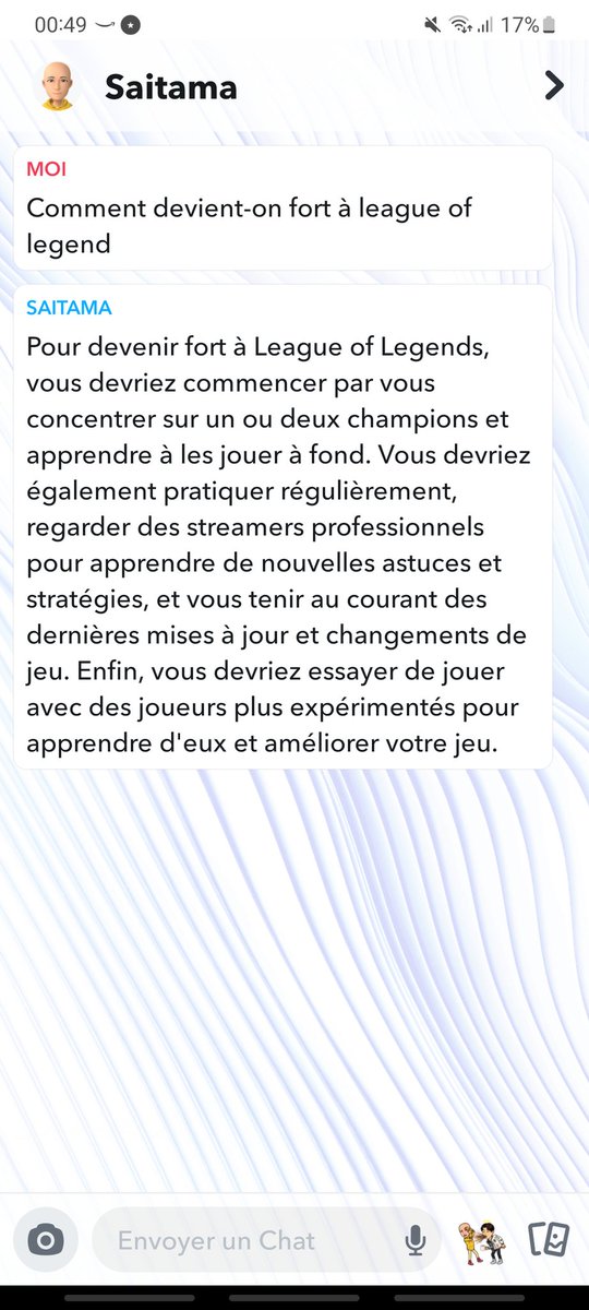 blastsenpai_'s tweet image. Merci pour les conseils le bot snap ! Un vrai frère pour nous aider à grind 🤣 #snap #snapbot