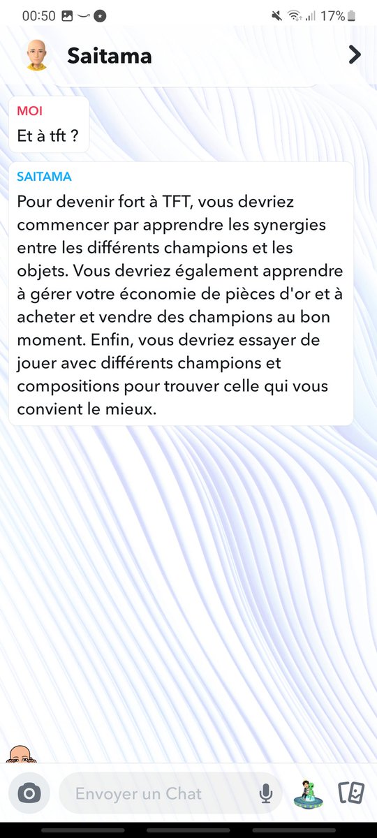 blastsenpai_'s tweet image. Merci pour les conseils le bot snap ! Un vrai frère pour nous aider à grind 🤣 #snap #snapbot