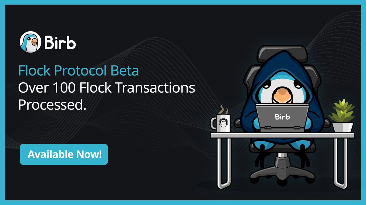 🚀🎉 Breaking News: FlockProtocol is on fire, hitting 100+ transactions! It's like a digital birb party here, and everyone's invited! 🥳 ➡️Click this link to dive right in: birb.com/flock 🚀 #FlockProtocol #privacymatters #Anonymous #PrivateTransactions $BIRB 🎊💯