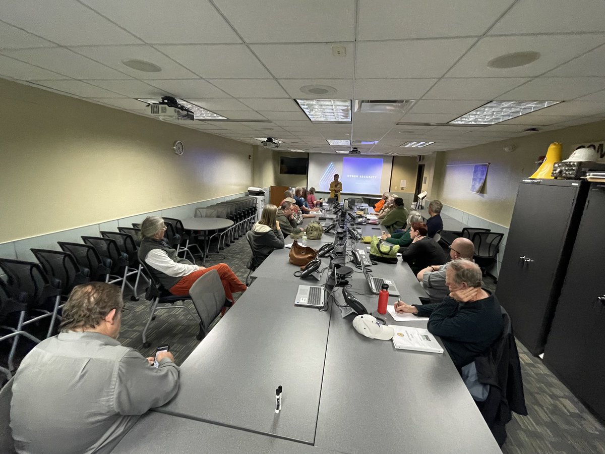 dgcoem's tweet photo. Excited to have @douglascountyks  IT Director Starla Jones speaking to our volunteers about cyber security! #themoreyouknow #securitystartswithyou https://t.co/asl7Mnwe0A