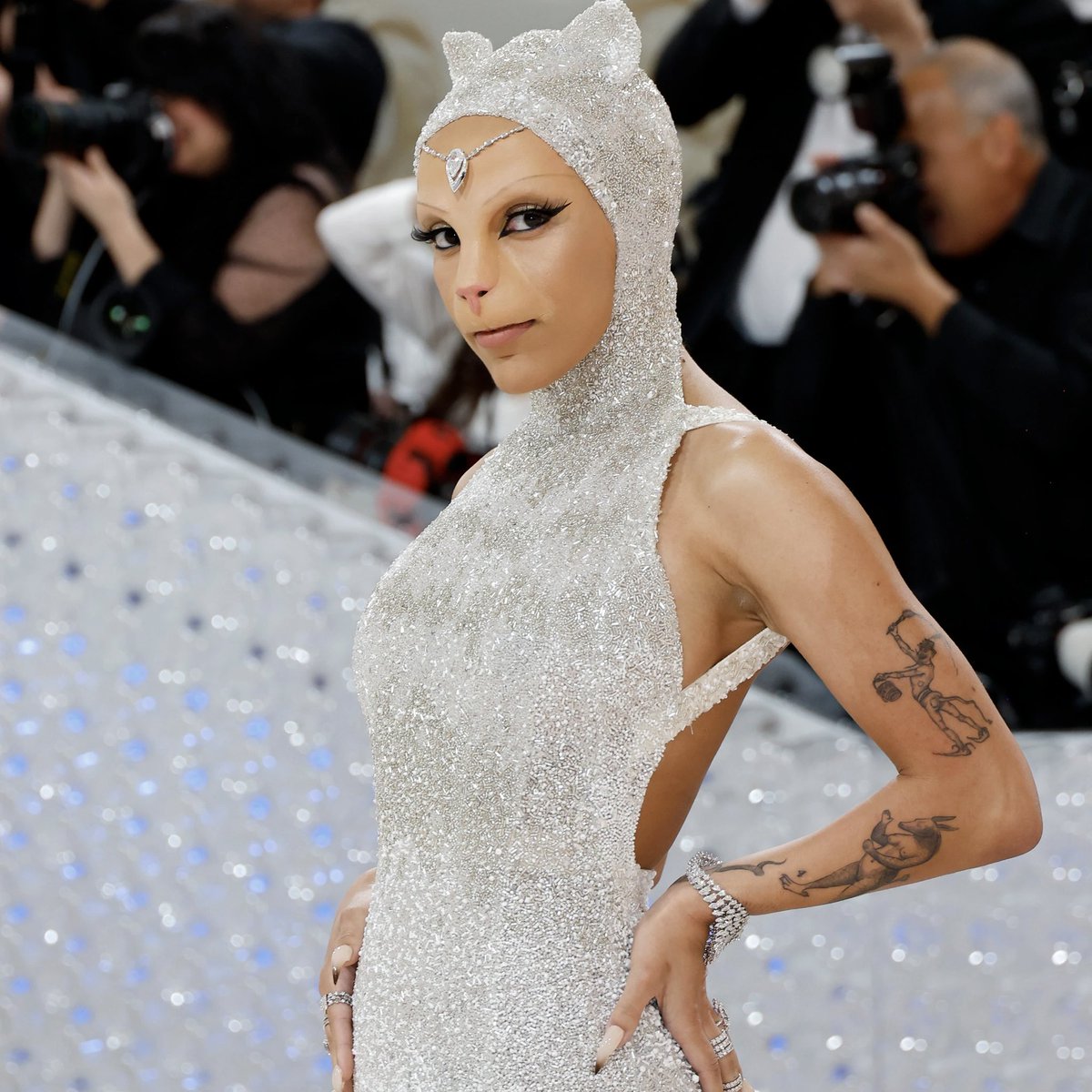 NewWaveHipHopp's tweet photo. Is #DojaCat a furry?!? #MetGala https://t.co/B6Od6SlMQP