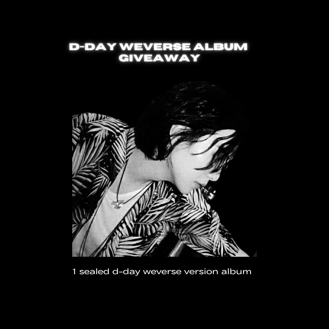 snowflowergifts's tweet photo. ⭑ DDAY Weverse Ver. Giveaway ⭑

⋆ 1 winner 
⋆ retweet &amp; like
⋆ followers only

— worldwide | ends 48hrs https://t.co/j0mpCTnC2X