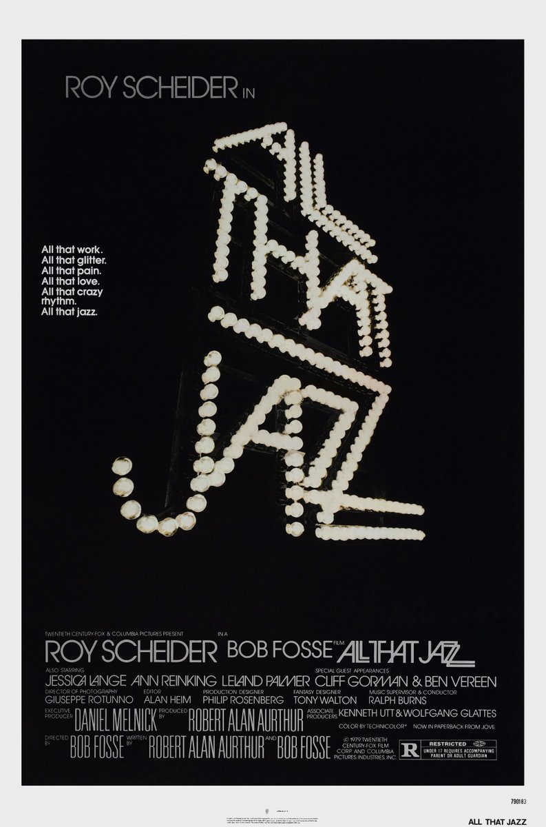 Distinctive, stirring and way ahead of it’s time. All That Jazz is an audiovisual master piece, incorporating elements of theatre, dance, performance art, music, and any other genre of art which director Bob Fosse decided to flex his disposition of. #allthatjazz #film