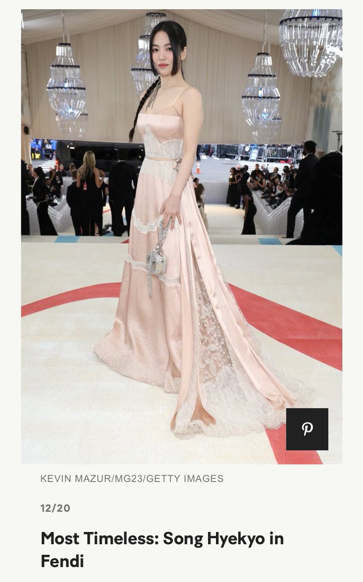 HeyQ1122's tweet photo. #SongHyeKyo's debut at #MetGala slayed.
Top 5 Most Mentioned Woman
Included on Top 20 Best Dressed. https://t.co/6TPfRORHmM