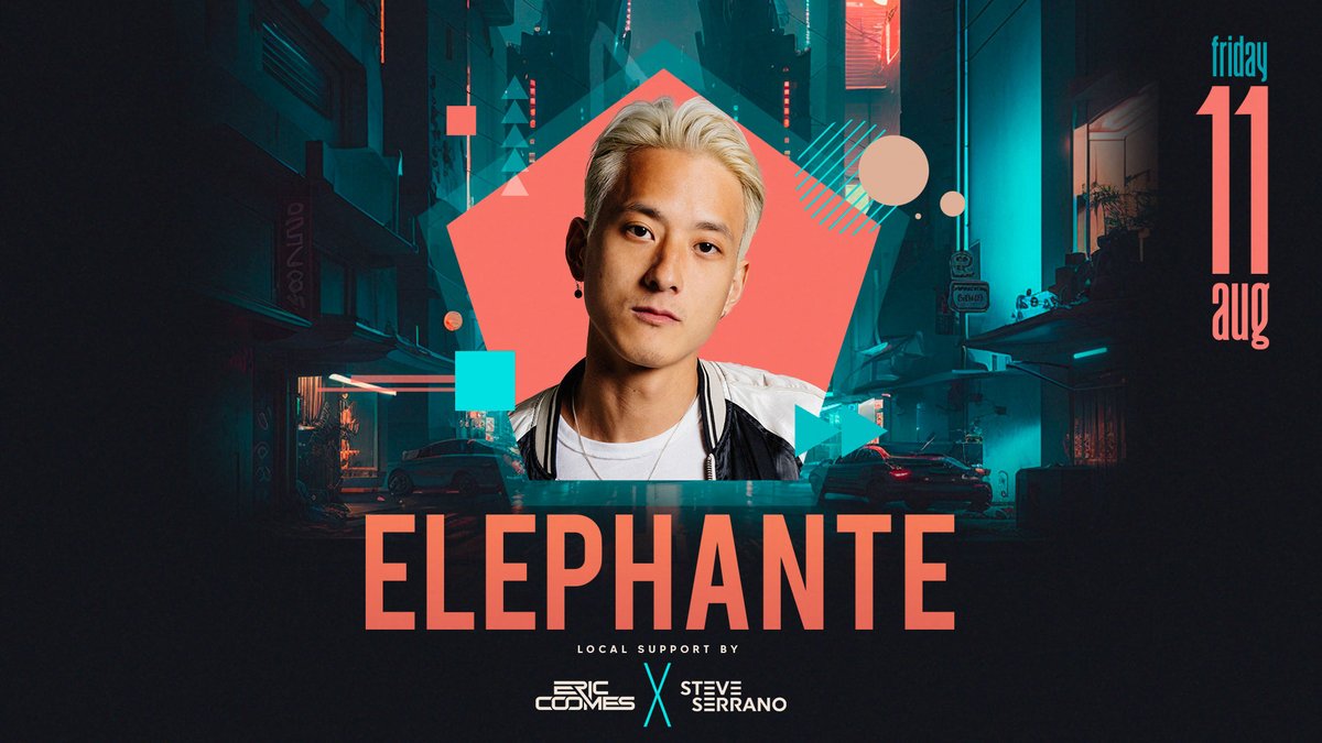 ZOOKSProduction's tweet image. 🎉🐘 BIG ANNOUNCEMENT 🐘🎉
.
We&apos;re stoked to announce that the one and only Elephante 🐘 will be taking over the decks at Mosaic on August 11th! 📅
.
Pre-Sale: Thursday 5/4 - 10 AM to 10 PM ⏰
Pre-Sale Code: ZOOKS ⬅