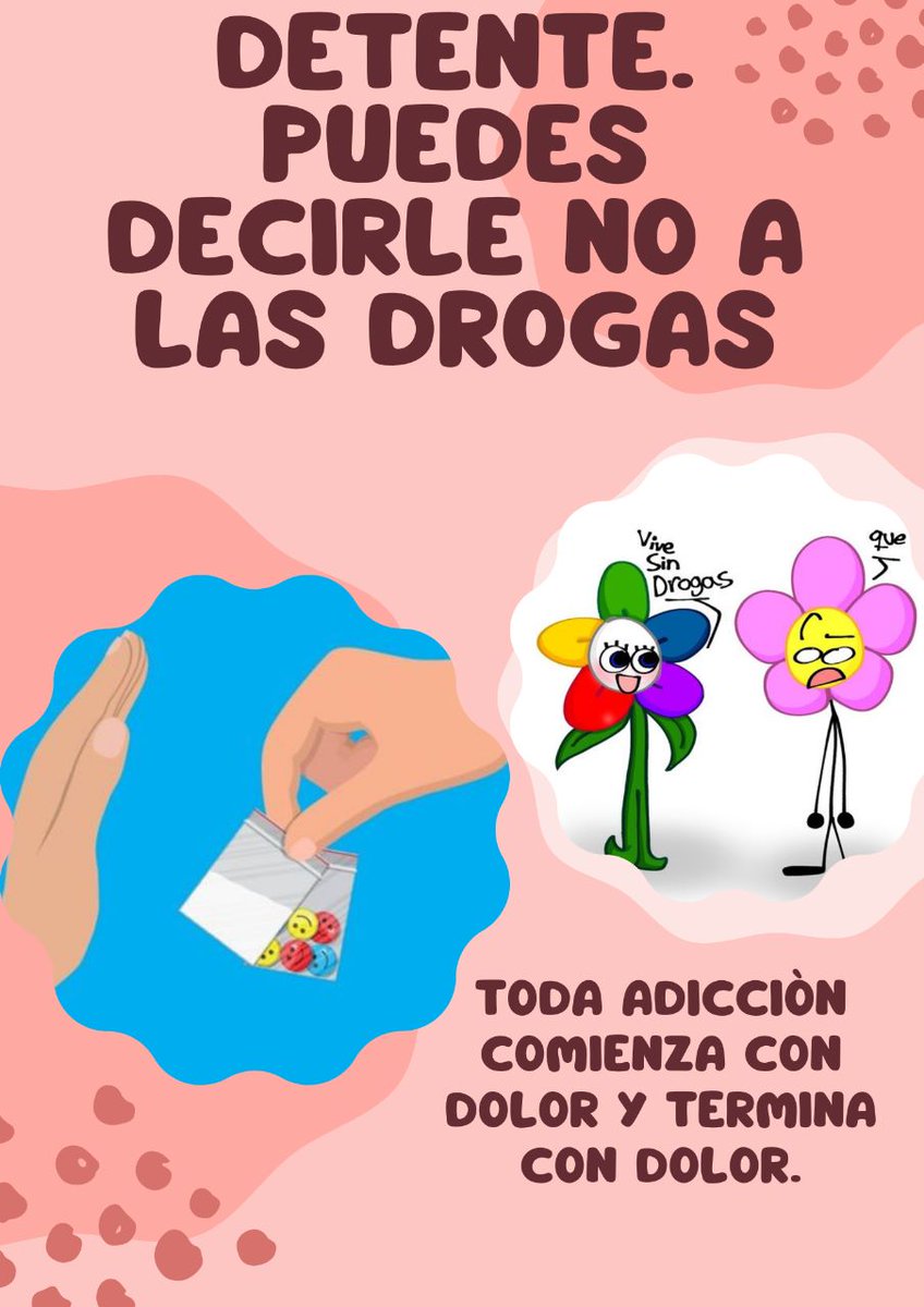 vp_dayanna's tweet photo. Las drogas te alejan de lo grande que puedes llegar a ser y del gran camino que te queda por recorrer. Dile a las drogas NO https://t.co/wJlafjLqmE