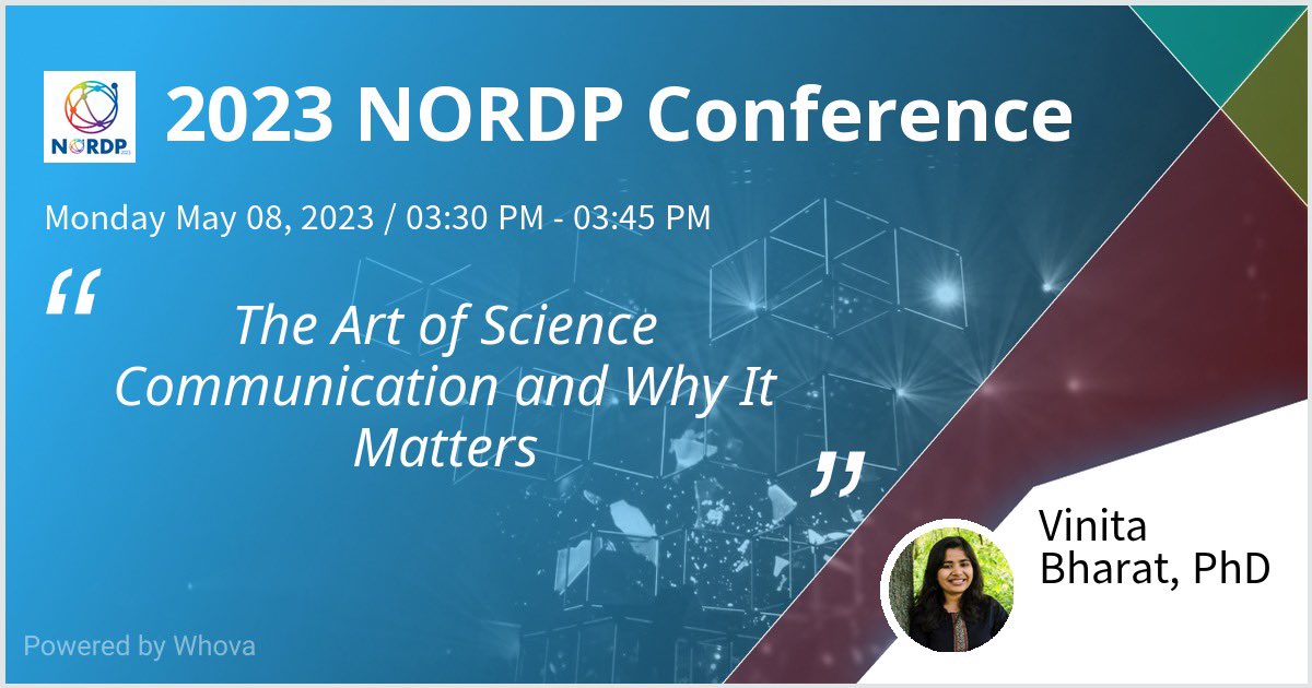 Super excited to attend my first 2023 #NORDP2023 conference and getting the opportunity to present on “The Art of Science Communication & why it matters”!:)

Looking forward to the conference next week! Anyone planning to go for #NORDP2023, let’s connect! :)
#researchdevelopment