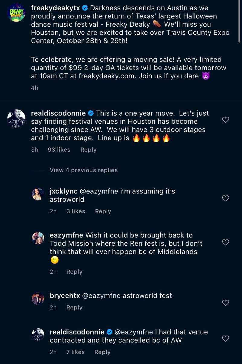 WickedOaksFam's tweet photo. 3 outdoor stages and 1 indoor stage! 😍 From the man himself (Donnie) 💯
#FreakyDeakyTX #FreakyFam https://t.co/mSjkWVZAF0