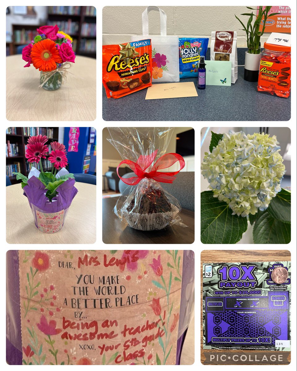 Wow! Big thank you to all the awesome parents, students, &amp; admin for making this week so fun. The flowers, treats, and thoughtful notes are truly appreciated!! #d70shinyapple #d70cougars #luckyinlibertyville