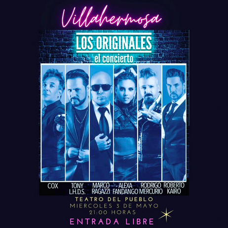 NOS VEMOS MAÑANA EN VILLAHERMOSA EN LA FERIA @OriginalesGrupo <a href="/robertoassadmtz/">Roberto Assad</a> <a href="/marcojacques07/">MarcoJacques7</a> <a href="/ALEXAFANDANGO/">ALEXA ALVAREZ</a>   <a href="/tonysancheza1/">TONY SANCHEZ OFICIAL 🎙️</a> <a href="/CoxGascon/">jose luis gascon</a>   Y YO echando relajo en el escenario ahí nos vemos!!!! ENTRADA LIBRE!!!!