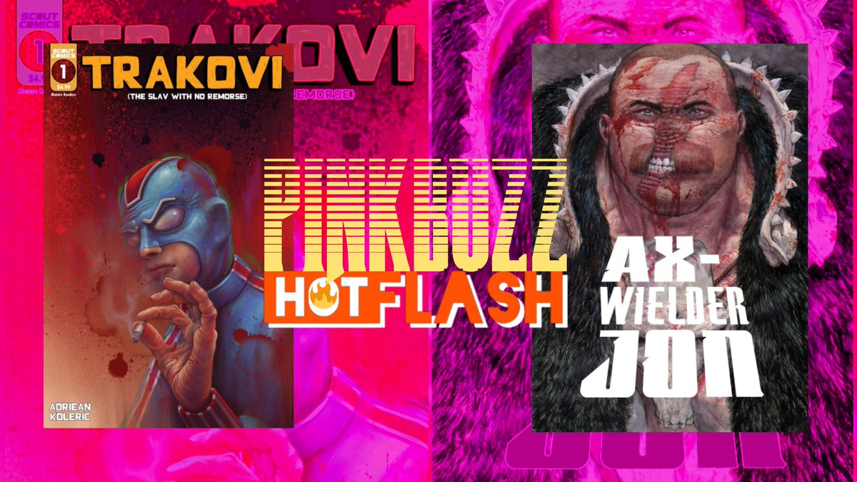 Wednesday 8pm EST we are back with our second epispde of HotFlash's & we'll be reviewing two awesome books, the fun & gritty Trakovi by @AdrieanKoleric & the bloodily heart felt Axe-Wielder Jon by @NickPitarra. 
youtube.com/live/B9iZY-k-p…