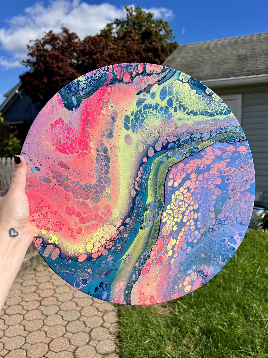 both of these gorgeous fluid art pieces are now on sale 15% off for mother’s day! solelunart.etsy.com