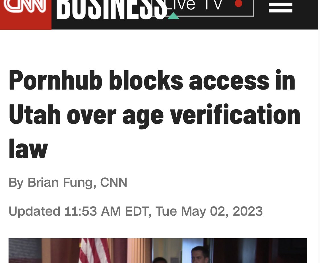 Slatzism's tweet photo. so just to be 100% clear: 

Utah asked pornhub to make sure only adults accessed their site and pornhub is upset about this https://t.co/VoqpvVeijq