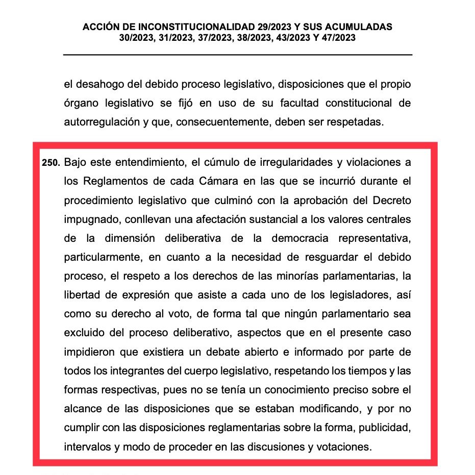 jmartinreyes's tweet photo. El ministro Pérez Dayán propone invalidar toda la primera parte del #PlanB de @lopezobrador_.

El Congreso incurrió en graves irregularidades y violaciones al proceso legislativo.

Un atento recordatorio para quienes todavía creen que la democracia es la tiranía de la mayoría. https://t.co/HUk1aeevFD