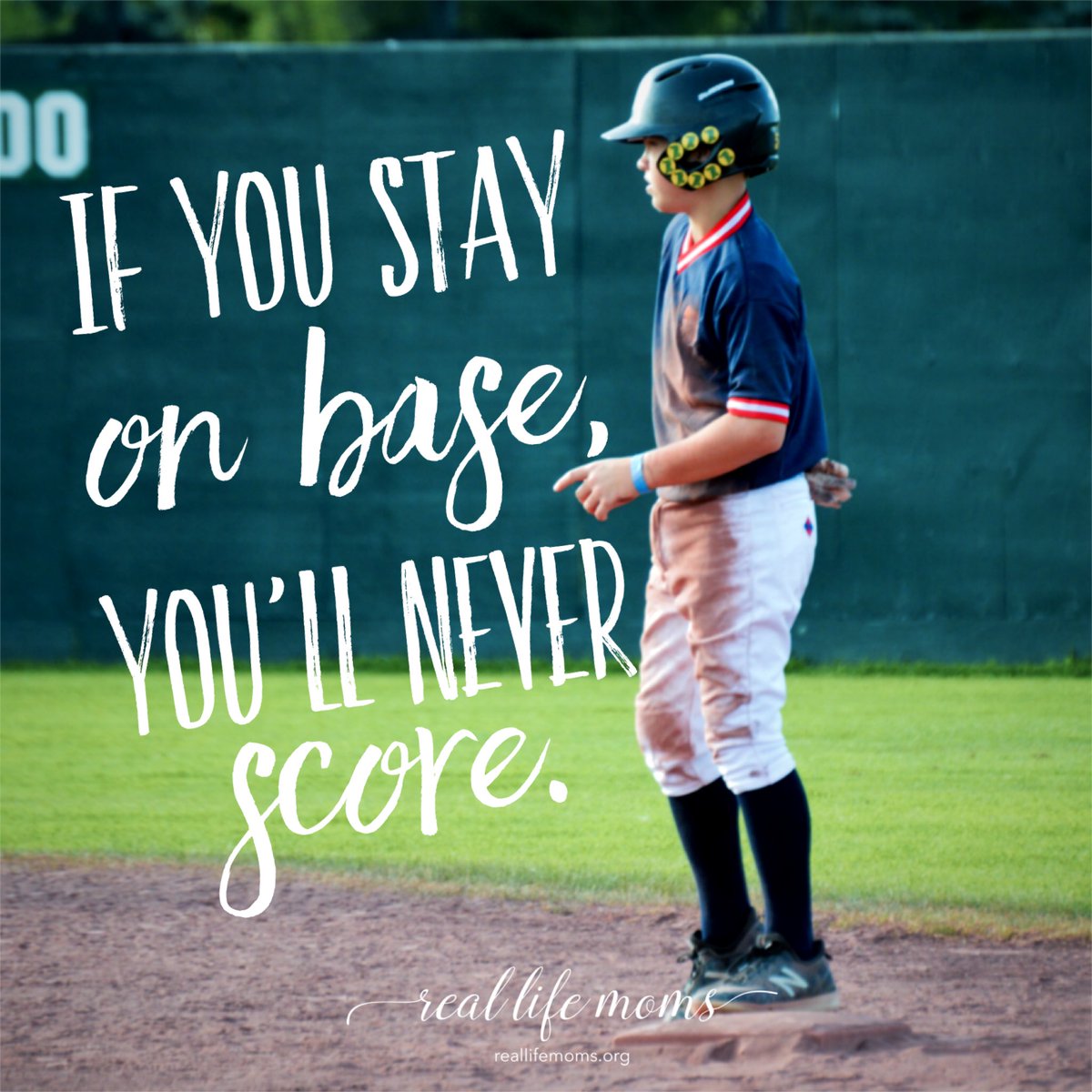 HeatherHoerst's tweet photo. If you are going to score in the game of life - you can’t stay on base! You gotta run! And run hard! 
Do the work! Goals aren’t accomplished by wishing! Get in the game and make the play!  No regrets! 

#reallifemoms #berealbeyou #momlife #baseballmom #noregrets #runyourrace https://t.co/vX6jaUBy1P