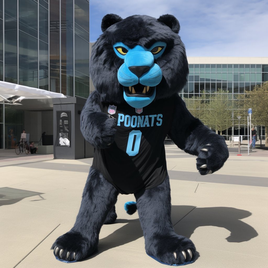 Ahead of a new jersey design, the Panthers unveil their new mascot. 

Sir Poontang!
