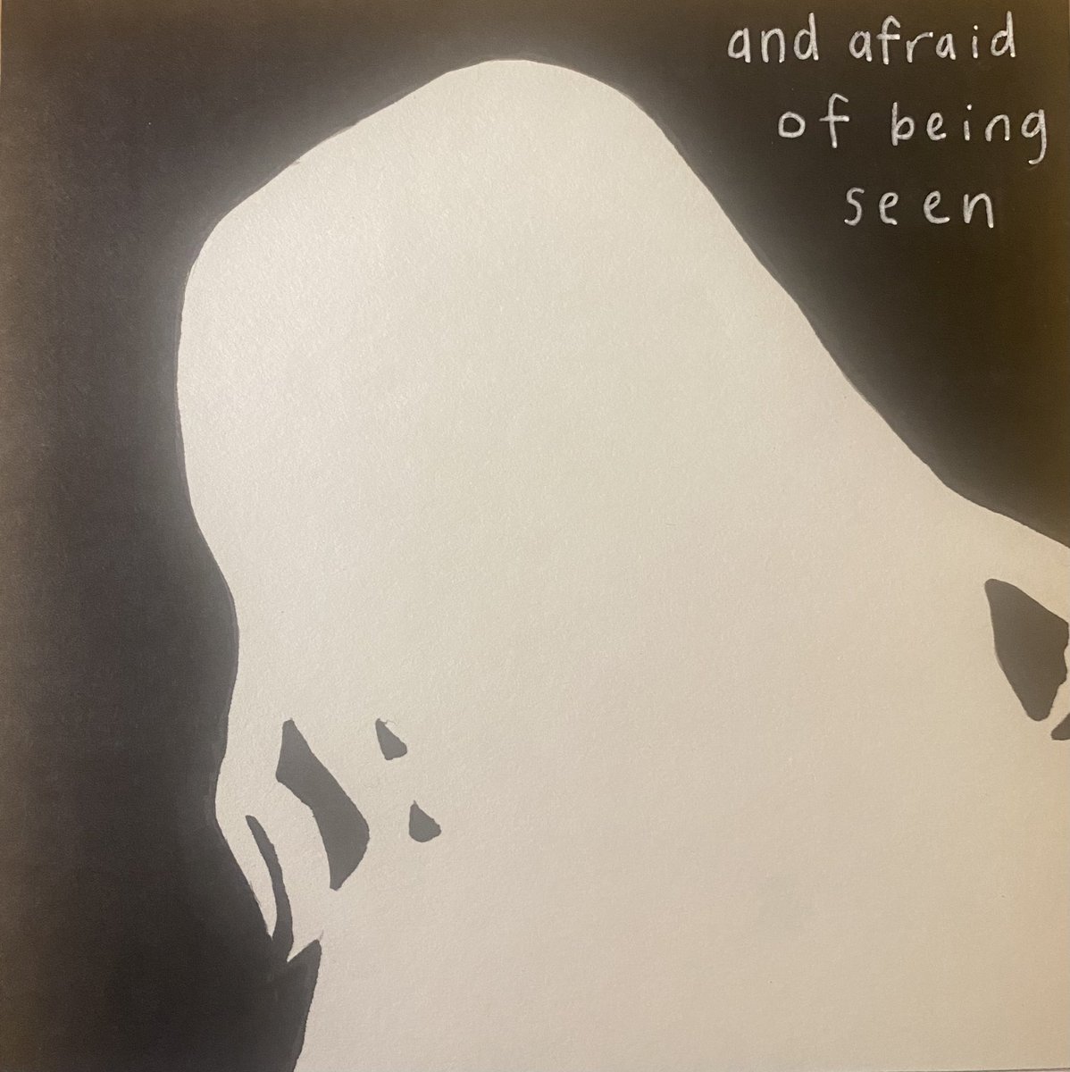sdsmickey's tweet photo. “in love with being noticed, and afraid of being seen” 

i have been obsessed with this lyric ever since @NoahKahan teased the song so i had to make a drawing for it. medium is watercolor and ballpoint pen 🖌️ https://t.co/yHd4dLuzZE