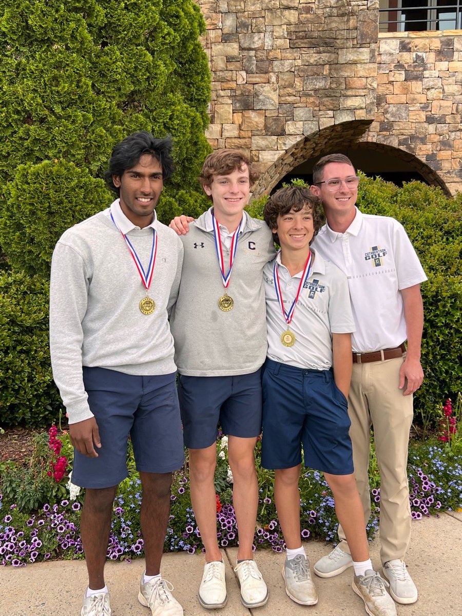 WesleyHelms6's tweet photo. The Cavs showed up and played some golf today! We finished 2nd overall in conference and had 3 all-conference players crowned at the Conference Championship. Beyond proud of this team and all the accomplishments they have achieved. @CHS_Cavs @AGHoulihan @jefferydstout https://t.co/0r4FuUSTAW
