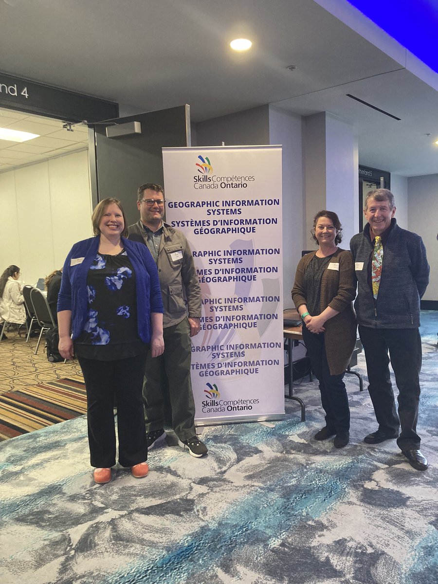 AngeAlexander88's tweet photo. To another great year! Thank you to all the judges who volunteered their time @skillsontario #GIS competition. @CityBrampton @cityofwindsor #Arcgisonline #arcgispro #realworldgis @GIS4Teachers @GISAmbassador https://t.co/mi3L9aSMcr