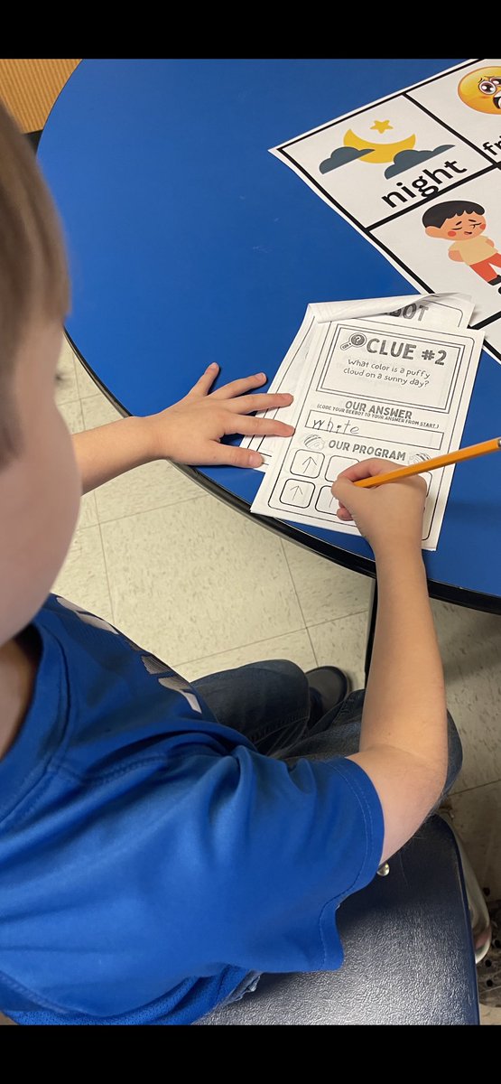 afielder76's tweet photo. My new reading station with robotics added to keep it fun and engaging!! Students read a clue and code the Beebot to the long I word! Thank you @howardkeb  for inspiring me, and for the template I used to create it! You’re the best! @MunfordElem #workingonmyroar @TCBOE https://t.co/4ykzkEfRpu
