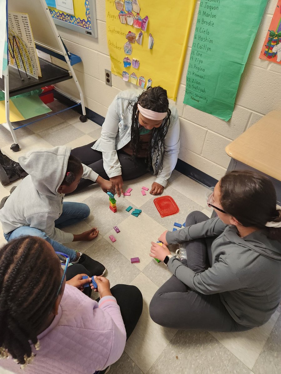 Having fun with our 5th grade buddies! <a href="/MsNicosiaVFES/">Stephanie Nicosia</a> <a href="/VincentFarmBCPS/">VincentFarmBCPS</a>