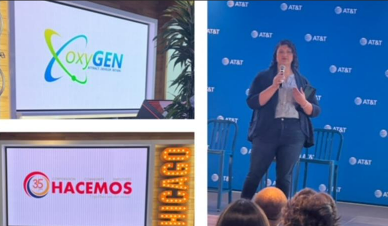 OxygenChicago's tweet photo. HACEMOS and oxyGEN worked together to support and attend the annual Michigan Avenue Networking Event.  What a day! #oxyGEN #ResuscitatingTheIndustry #EmpoweringTheFuture https://t.co/T4gIJUnuoW