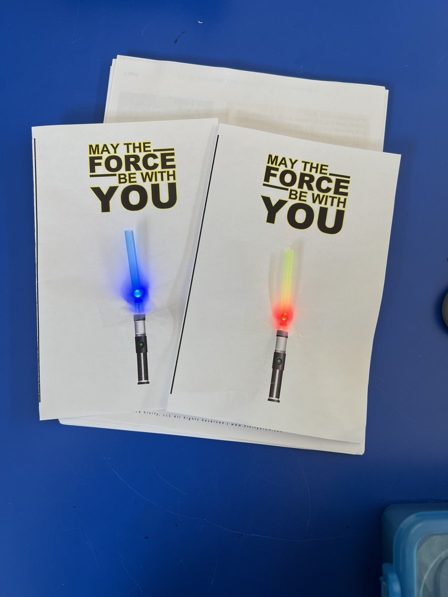 ateach0130's tweet image. May the 4th be With You! 4th and 5th graders at MP celebrated Star Wars Day a few days early by exploring how a circuit works. Ss then created their paper circuit Light Sabers! Maker Fun at Madison Park! @MrYanuzzelli @MadParkPTA @OldBridgeTPS #MAKERSPACEFUN