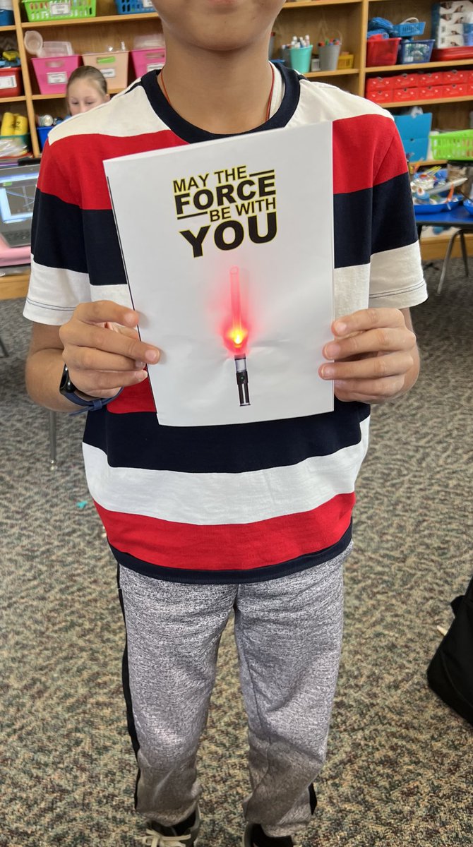 ateach0130's tweet image. May the 4th be With You! 4th and 5th graders at MP celebrated Star Wars Day a few days early by exploring how a circuit works. Ss then created their paper circuit Light Sabers! Maker Fun at Madison Park! @MrYanuzzelli @MadParkPTA @OldBridgeTPS #MAKERSPACEFUN
