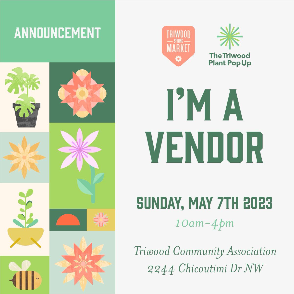 Hi everyone, Sheryl and I will be at the Triwood Community Association Spring Market and Plant Pop-Up. We will have our books 'The Guides for Prairie Gardeners' for sale and would love you to stop by and say Hello! Janet :)