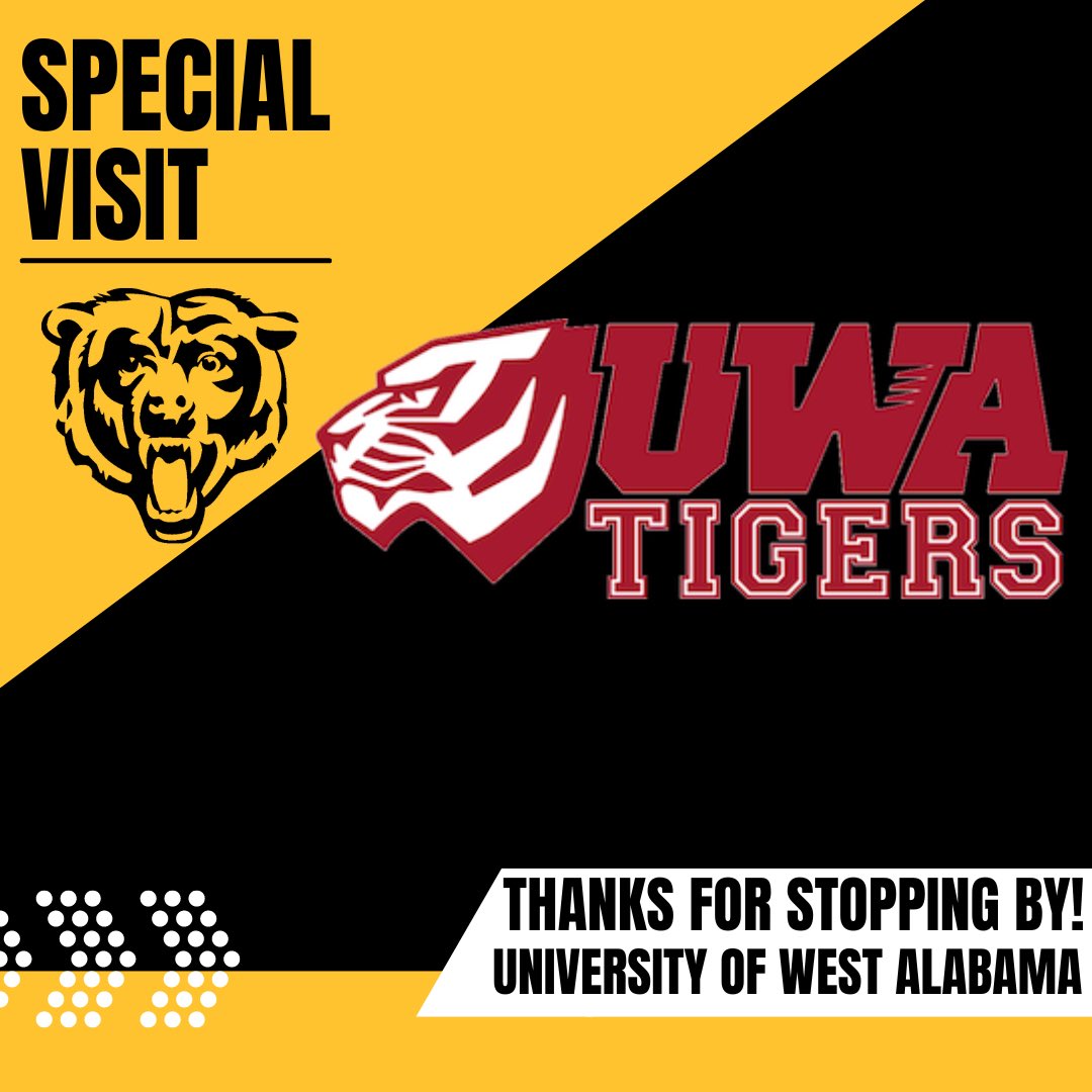 Leroy Bears Football (@bearsleroy) on Twitter photo Thank you <a href="/uwa_football/">West Alabama FB</a> stopping in to visit our student athletes today! #BBP #WeAreWest Thank you <a href="/uwa_football/">West Alabama FB</a> stopping in to visit our student athletes today! #BBP #WeAreWest