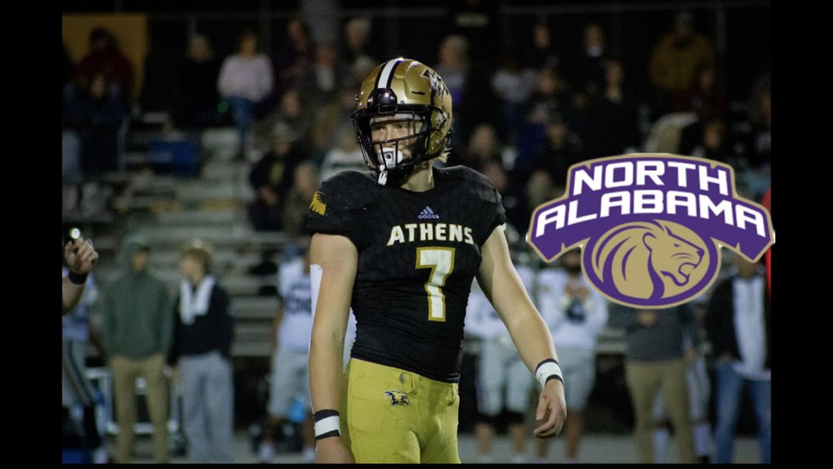 johnmcintyre04's tweet photo. Blessed to receive an offer from UNA!! @KevinNJWewers @coachgross73 @UNAFootball @AthensGolden https://t.co/c5JWpV5IHW