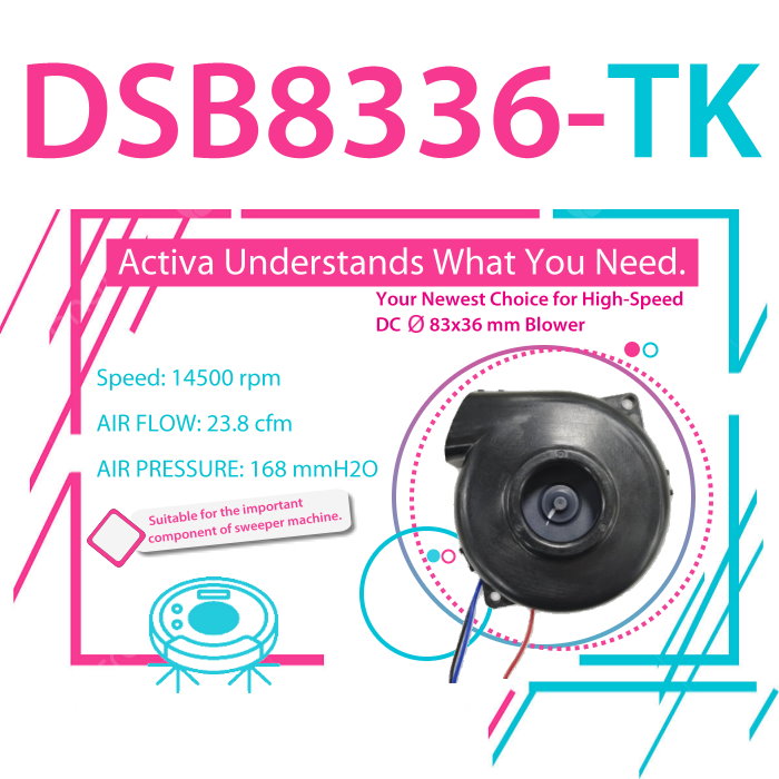ActivaInc's tweet photo. New product released High Speed DC Blower: DC Super High Pressure Blowers DSB8336-TK
For more information visit our website : https://t.co/XhqzJiNBRb
#Sweepermachine #madeintaiwan #coolingfan #activa #symbang #fan #acfan #acaxialfan #blower  #FFU #ventilation #symbang  #fans #CNC https://t.co/ntCPZXsUow