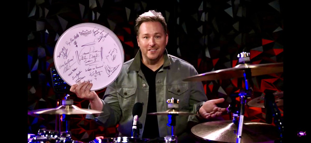 You could be the very proud owner of an autographed <a href="/remopercussion/">Remo Inc.</a> drumhead signed by ALL of our season 3 guests! Just share our links - or our pages - and TAG US so we see you for your chance to have this incredible item.