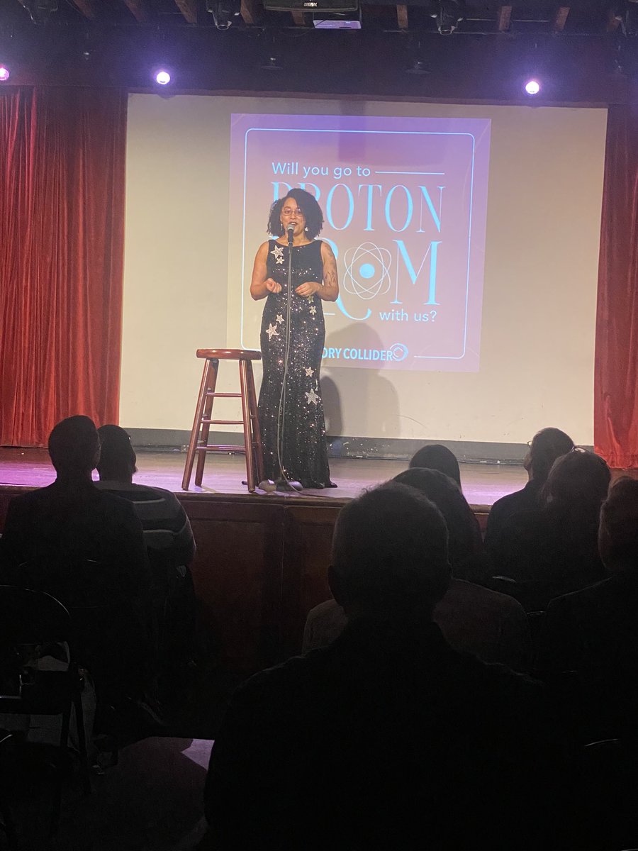 storycollider's tweet photo. It has begun! #ProtonProm is live! https://t.co/1FY9jJlNzy