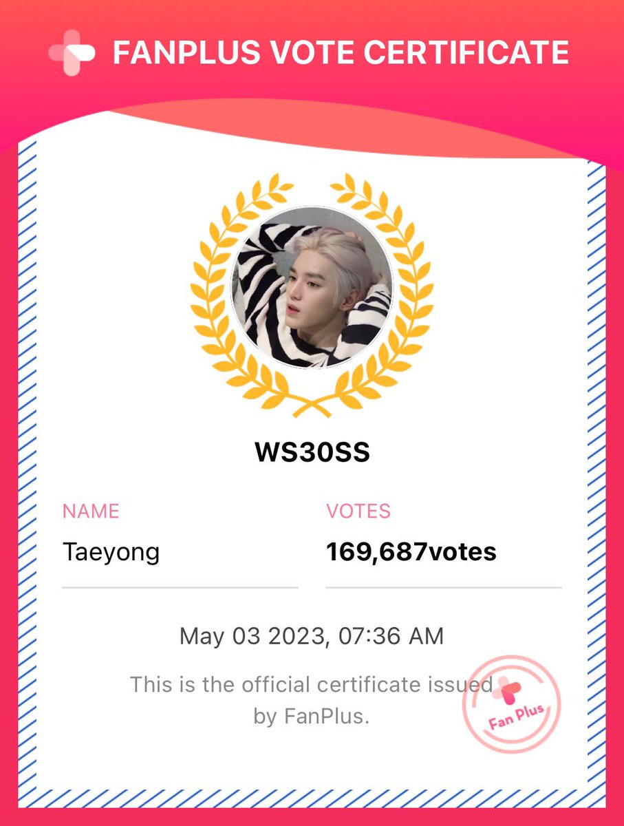 WS30SS's tweet photo. โหวตให้พี่แทยงกันค่าาาา 💖💖

FanPlus July Birthday + Debut Vote
* May 03 2023, 07:36 AM standards

Please vote for 3NCT Taeyong!
🗳 https://t.co/vJvfYkIv2B

#โหวตแทยง #แทยง #태용 
#NCT태용 #TAEYONG https://t.co/1cAgeoKyqj