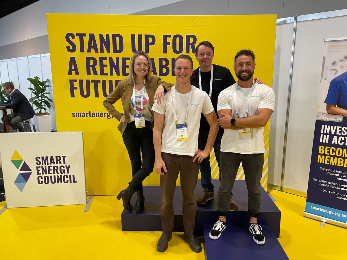 Come and say hello 👋 to the team. We are around today and tomorrow at the <a href="/SmartEnergyCncl/">SmartEnergyCouncil</a> conference, look out for us wearing Evergen kit, just like this!