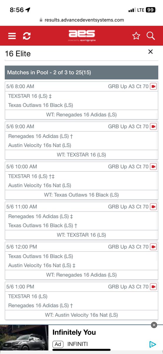 My last club tournament of my 16s year this weekend!💔(Texstar 16)
Lone Star Regionals at Houston CC